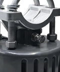 Close-up of Nylon Sliding Gate Rollers With Covers For Cantilever Gates Heavy Duty Slide Gate Roller System showing mounting bolts