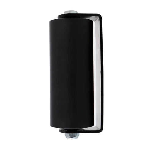 Two Pack Slide Gate Guide Rollers With C Bracket For 6 Inch Gates Nylon Gate Rollers 2.48 Inch Roller Diameter AISI 1045 Steel Bracket
