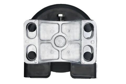 Front view of Nylon Sliding Gate Rollers With Covers For Cantilever Gates Heavy Duty Slide Gate Roller System For 4 Inch Round Posts And 2 3 8 Inch Or 2 1 2 Inch Frames For Chain Link Fence Gate Hardware Pack Of 1