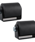 Front view of 2 Pcs Slide Gate Guide Roller Kit With C Bracket For 3 Inch Rolling Gates Nylon Sliding Gate Roller Assembly Durable Weatherproof Steel Bracket Construction 2.48 Inch Roller Diameter And 3 Inch Roller Length.
