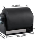 2 Pcs Slide Gate Guide Roller Kit With C Bracket For 3 Inch Rolling Gates Nylon Sliding Gate Roller Assembly Durable Steel