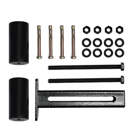 Sliding Gate Rollers And Guide Kit With Four Inch Nylon Wheel Heavy Duty Steel Bracket For Sliding And Rolling Gates