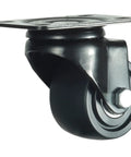 2.5 Inch Heavy Duty Plate Casters With 360 Degree Swivel Top Plate Nylon Wheels 1500 Lbs Load Capacity Ideal For Workbenches Work Carts Trolleys And Furniture Including Two With Brakes And Two Without Durable Nylon Construction For Longevity And Smooth