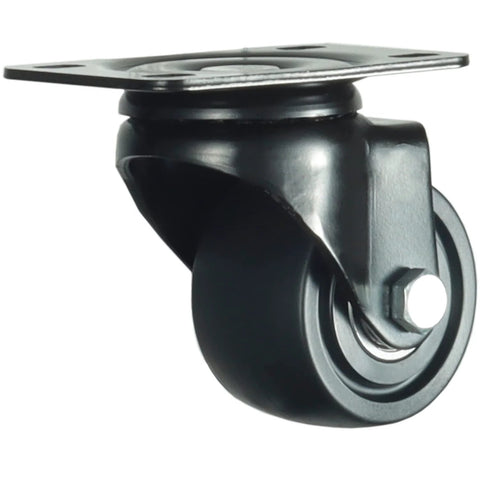 2.5 Inch Heavy Duty Plate Casters With 360 Degree Swivel Top Plate Nylon Wheels 1500 Lbs Load Capacity Ideal For Workbenches Work Carts Trolleys And Furniture Including Two With Brakes And Two Without Durable Nylon Construction For Longevity And Smooth