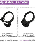 Plastic Hose Clamp 1.25 Inch Outer Diameter Heavy Duty Double Grip Nylon Hose Clamps With Snap Ratchet Adjustable Secure Fit For 31.5 To 34 MM OD Pack Of 15 Durable POM Material Resistant To Rust Corrosion High Temperature And Vibration size comparison