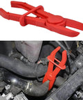 6 Pack Hose Clamp Pliers Set, 3 Size Plastic Line Pinch Clamps For Automotive Radiator, non-conductive nylon clamp in use