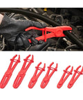 6 Pack Hose Clamp Pliers Set, 3 Size Plastic Line Pinch Clamps for Automotive Radiator, Brake, Gas, Coolant and Fuel Hoses