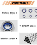 Nylon Insert Lock Nuts Set 145 Piece Metric M3 To M12 In 304 Stainless Steel A2 70 showing multiple sizes and material details