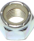 Fine Nylon Insert Lock Nuts 7/16-20 Zinc Plated Steel 8 Pack For Automotive, Farm, And DIY Projects With 11/16 Inch Wrench Driver, Vibration-Resistant Locking Nuts