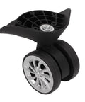 1 Pair Luggage Suitcase Replacement Nylon Casters Wheels For Trolley Travel Durable Lightweight Heat And Moisture Resistant Flame Retardant Easy To Install Luggage Maintenance Accessory