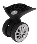 1 Pair Luggage Suitcase Replacement Nylon Casters Wheels For Trolley Travel Durable Lightweight Heat And Moisture Resistant Flame Retardant Easy To Install Luggage Maintenance Accessory