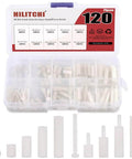 120 Pcs Nylon M2 Hex Spacers Standoff Assortment Kit With Nuts And Screws in plastic box, high quality nylon M2 threaded spacers displayed