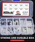 120 Pcs Nylon M2 Hex Spacers Standoff Assortment Kit With Nuts And Screws in Plastic Box, High Quality Nylon M2 Threaded Spacers for Electronics