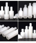 120 Pcs Nylon M2 Hex Spacers Standoff Assortment Kit with Nuts and Screws, nylon M2 threaded spacers for electronics projects.