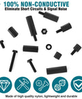 Nylon M3 Standoff And Fastener Kit With 600 Pieces Including Threaded Pillars Nuts Screws And Spacers In 6mm To 20mm