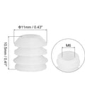 Nylon Pre Inserted Nuts Set For Furniture DIYers 11mm Outer Diameter 10.5mm Height M6 Internal Thread with measurements shown