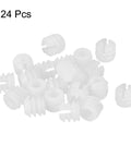 Nylon Pre Inserted Nuts Set For Furniture DIYers 11mm Outer Diameter 10.5mm Height M6 Internal Thread 24 Pcs scattered view