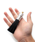 Person holding Lubricating Round Oil Brush For Chains And Guideways, Nylon Oiler Brush Set With M8 And M10 Threads, 10 Pack