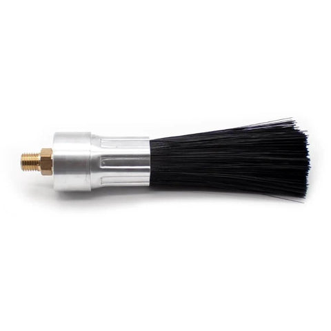Lubricating Round Oil Brush with M10 thread, nylon bristles, for chains and guideways, automatic oiling, durable and temperature resistant.