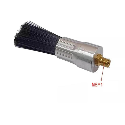 Lubricating Round Oil Brush For Chains And Guideways with M8 Thread, Nylon Bristles, Durable Body, Automatic Oiling Tool for Machinery
