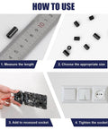 How to use guide for 345 Pcs Black Nylon Electrical Outlet Spacers Kit Non Threaded Round Plastic Spacers for installation and repair.