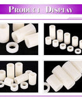 Nylon PA66 Spacer Standoff Kit 150 Pcs Non Conductive Round Spacers For M6 Screws 11mm Outer Diameter 6.2mm Inner Diameter