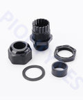 100 Pack PG7 Cable Glands Waterproof Adjustable 3-6.5mm Nylon Cable Glands Joints With Gaskets For Indoor Outdoor Use IP68 Weatherproof Seal