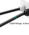 Pro Grade Nylon PG9 Cable Glands Kit For DIY Home Garden Projects 4 To 8mm Adjustable IP68 Waterproof Weatherproof Joints