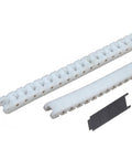 Nylon POM Anti Static Flexible Roller Drive Chain For Conveyor And Machine Transmission White Black 40P 60P 1 Meter Length