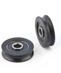 Nylon 6x26x7mm POM moving pulley with 626RS bearing, ideal for doors and cabinets, compact and durable for guiding belts in tight spaces.