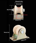 Pulley, Pulley Wheel, Directional Sheave, Track Wheel for Round Tube, Double Bearing for Industrial Machines, Sliding Door