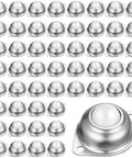 60 Pcs 1 Inch Nylon Roller Ball Transfer Bearings with Stainless Steel Housing for Conveyor Systems Furniture Casters