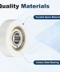 Diagram of Five Pack 5x22x7 Mm 625ZZ Ball Bearing Guide Nylon Roller Bearings with double metal shield highlighting materials.
