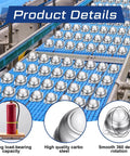 30 Pcs 1 Inch Roller Ball Transfer Bearing Nylon Round Ball Transfer Unit Universal Casters for Conveyor Roller Stand