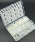 Nylon Round Spacers Kit for M4 Screws Unthreaded Standoffs White 6.3mm Outer Diameter 4.2mm Inner Diameter 240 Pcs DIY Friendly