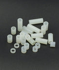 Nylon Round Spacers Kit for M4 Screws Unthreaded Standoffs White 6.3mm OD 4.2mm ID 240 Pcs DIY Friendly Wall Plate Spacers Assortment