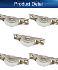 Five 5 Pieces Screen Door Rollers With 29mm Wheel Diameter Nylon Pulley And Stainless Steel Shell With Durable Electroplating Finish