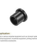Flanged Nylon Sleeve Bearings 9.6mm Bore 12.7mm OD 13.4mm Length Self Lubricating Black Bushings Built For Tough Jobs Low Friction Durable