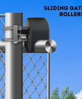 Nylon Sliding Gate Rollers With Covers For Cantilever Gates Heavy Duty Slide Gate Roller System For 4 Inch Round Posts And 2 3 8 Inch Or 2 1 2 Inch Frames For Chain Link Fence Gate Hardware Pack Of 1