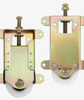 Sliding Mirror Door Rollers Replacement For Wood Framed Doors One And A Half Inch Nylon Concave Ball Bearing Wheel Two And A Half Inch Mounting Hole Height Two Pack Compatible With N 6870 Delivers Smooth Glide And Quiet Operation.