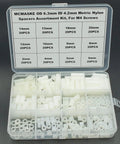 Nylon Round Spacers Kit for M4 Screws Unthreaded Standoffs White 6.3mm Outer Diameter 4.2mm Inner Diameter 240 Pcs in case