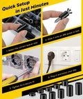 Durable Nylon Spacers For Screws 150 Piece Set M6 ID 6 Mm OD 11 Mm shown in installation steps and usage examples.