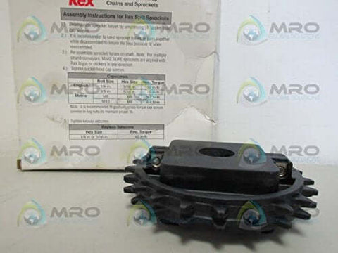 Front view of Nylon Molded Split Sprocket For Mat-Top Chain, 21-Tooth Two-Row, 30 Mm Bore, 614-238-2, 8500 Series Sprocket By Rexnord NS8500-21T