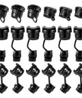 40 Pack Nylon Strain Relief Cord Connectors For Power Cables Round Grommets With Nylon Insulation Flame Retardant Cable Bush