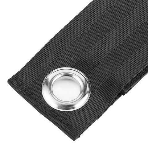 Close-up of nylon strap with metal eyelet from Six Pack Extension Cord Holders Organizer And Hose Storage Straps Hangers.