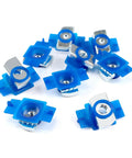 Smooth-sliding nylon strut channel cone nuts provide fast, tool-free one-handed installation for Unistrut systems and solar mounting