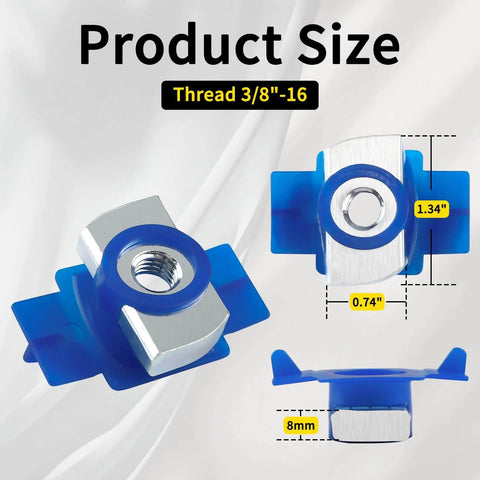 Smooth-sliding nylon strut channel cone nuts provide fast, tool-free one-handed installation for Unistrut systems and solar mounting
