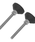 Two piece M6 nylon swivel leveling feet with easy height adjustment reduce wobble and protect floors for furniture