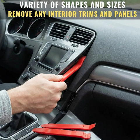 Using 8 Piece Auto Trim Removal Tool Set Nylon Pry Tools No Scratch Car Interior Kit to remove dashboard trim