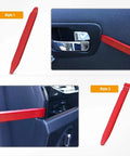 Five Piece Nylon Impact Resistant Auto Trim Removal Tool Kit For Car Panels And Audio Dashboard Dismantling in use on car door